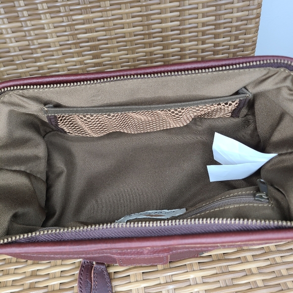 Bob Timberlake Toiletry Travel Shaving Kit Bag Brown Leather Vintage - Picture 12 of 16